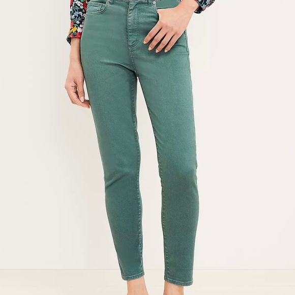 NWT Green Loft Skinny Jeans - Picture 1 of 5